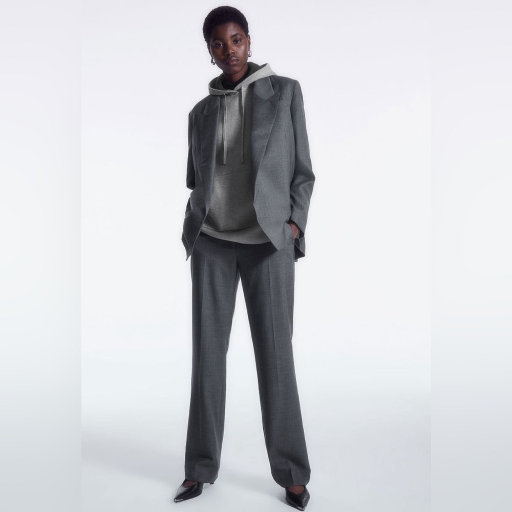 COS 100% Wool Grey Trousers